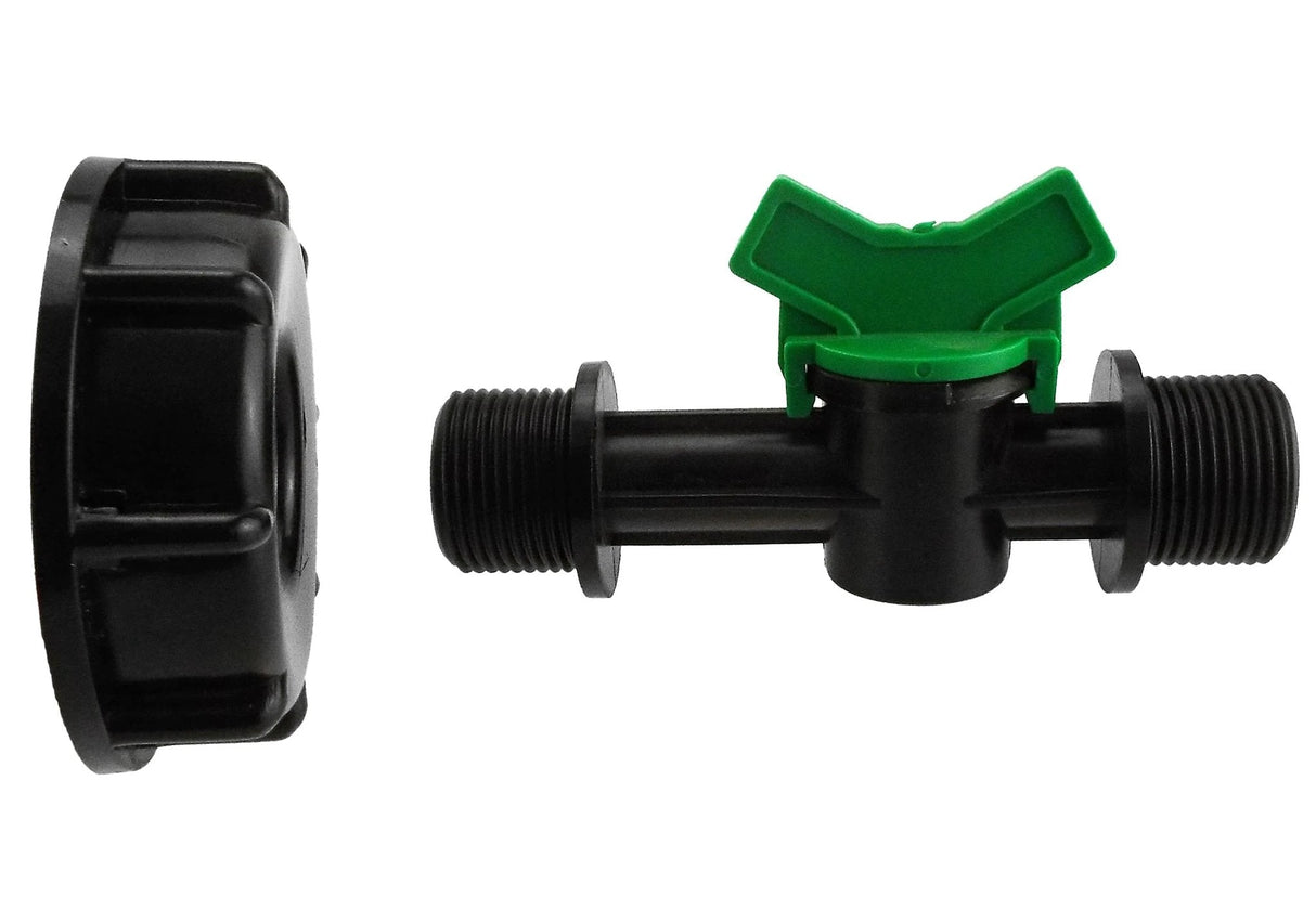 IBC 2” S60X6 Cap with ¾” BSP Male Threaded Irrigation Valve - Armstrong Cheshire