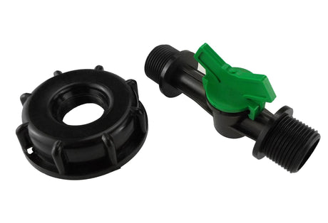 IBC 2” S60X6 Cap with ¾” BSP Male Threaded Irrigation Valve - Armstrong Cheshire