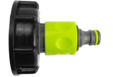 IBC 2” S60X6 Cap with ¾” BSP Threaded Hose Connector and Double Male Lime - Armstrong Cheshire