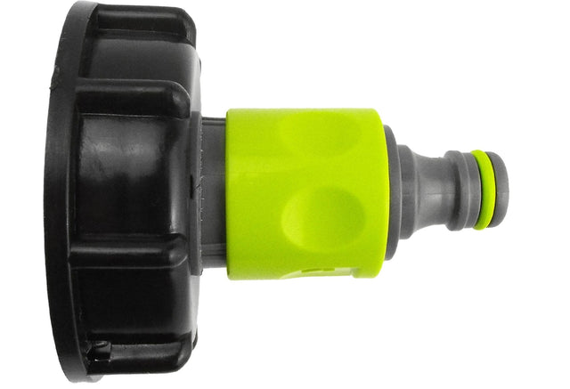 IBC 2” S60X6 Cap with ¾” BSP Threaded Hose Connector and Double Male Lime - Armstrong Cheshire
