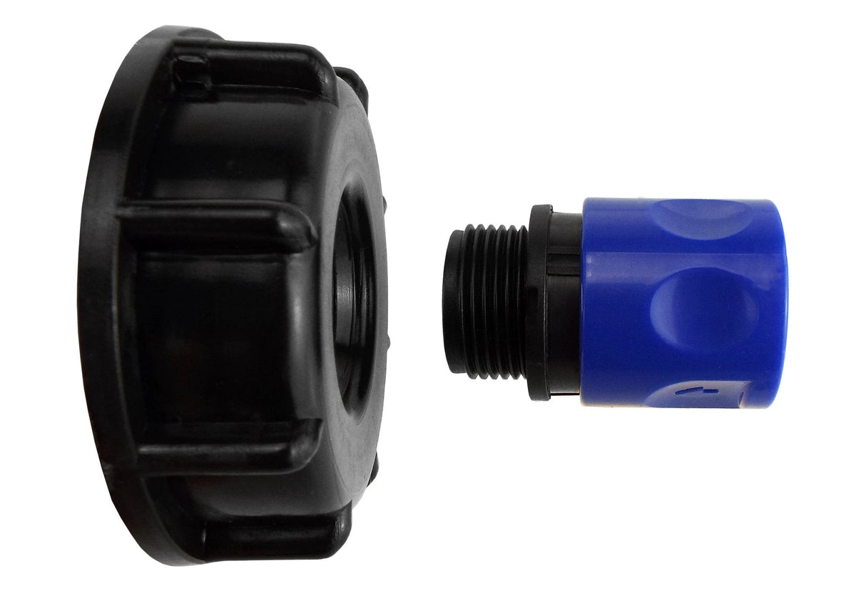 IBC 2” S60X6 Cap with ¾” BSP Threaded Hose Connector Blue - Armstrong Cheshire