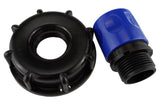 IBC 2” S60X6 Cap with ¾” BSP Threaded Hose Connector Blue - Armstrong Cheshire