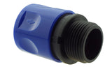 IBC 2” S60X6 Cap with ¾” BSP Threaded Hose Connector Blue - Armstrong Cheshire