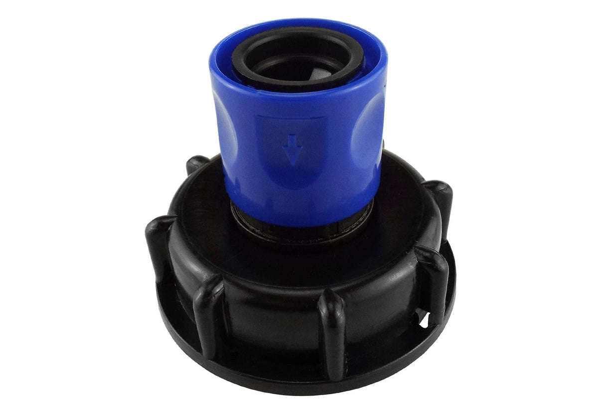 IBC 2” S60X6 Cap with ¾” BSP Threaded Hose Connector Blue - Armstrong Cheshire