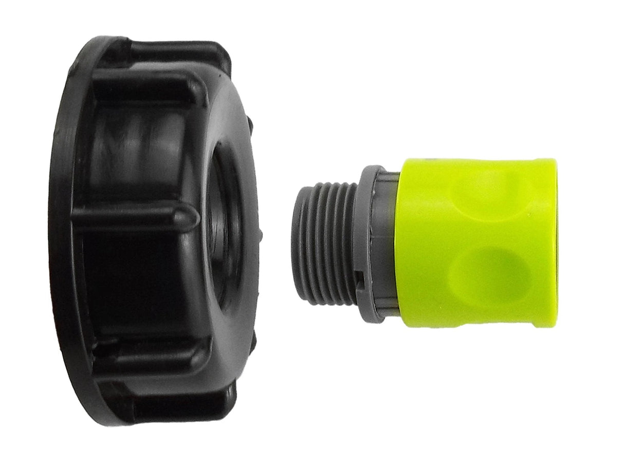 IBC 2” S60X6 Cap with ¾” BSP Threaded Hose Connector Lime - Armstrong Cheshire