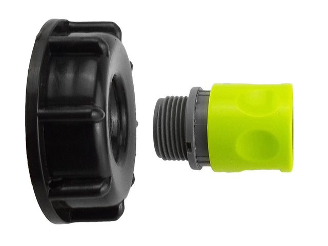 IBC 2” S60X6 Cap with ¾” BSP Threaded Hose Connector Lime - Armstrong Cheshire