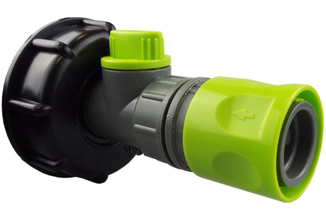 IBC 2” S60X6 Cap with BSP Threaded Valve and Hose Connector Lime - Armstrong Cheshire