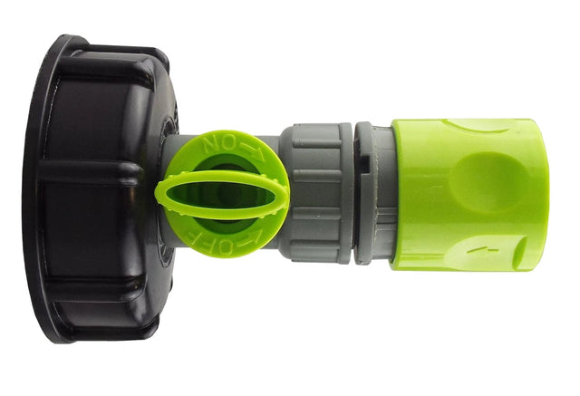 IBC 2” S60X6 Cap with BSP Threaded Valve and Hose Connector Lime - Armstrong Cheshire