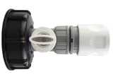 IBC 2” S60X6 Cap with BSP Threaded Valve and Hose Connector WL - Armstrong Cheshire