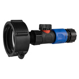 IBC 2” S60X6 Cap with BSPF Thread-Quick Connect Male Valve and Hose Connector 3/4" BSPF - Armstrong Cheshire