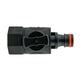 IBC 2” S60X6 Cap with BSPF Thread-Quick Connect Male Valve and Hose Connector 3/4" BSPM - Armstrong Cheshire