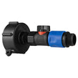 IBC 2” S60X6 Cap with BSPF Thread-Quick Connect Male Valve and Hose Connector 3/4" BSPM - Armstrong Cheshire