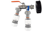 IBC 2” S60X6 Cap with Double Lever Tap and Max Flo Hose Connectors Set - Armstrong Cheshire