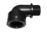 IBC 2” S60X6 Cap with Elbow Fitting, Large Plastic Valve and Male Quick Connector - Armstrong Cheshire