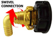 IBC 2” S60X6 Cap with Geka Type Fittings 25mm Barb Swivel Elbow - Armstrong Cheshire