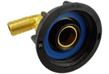 IBC 2” S60X6 Cap with Geka Type Fittings 25mm Barb Swivel Elbow - Armstrong Cheshire