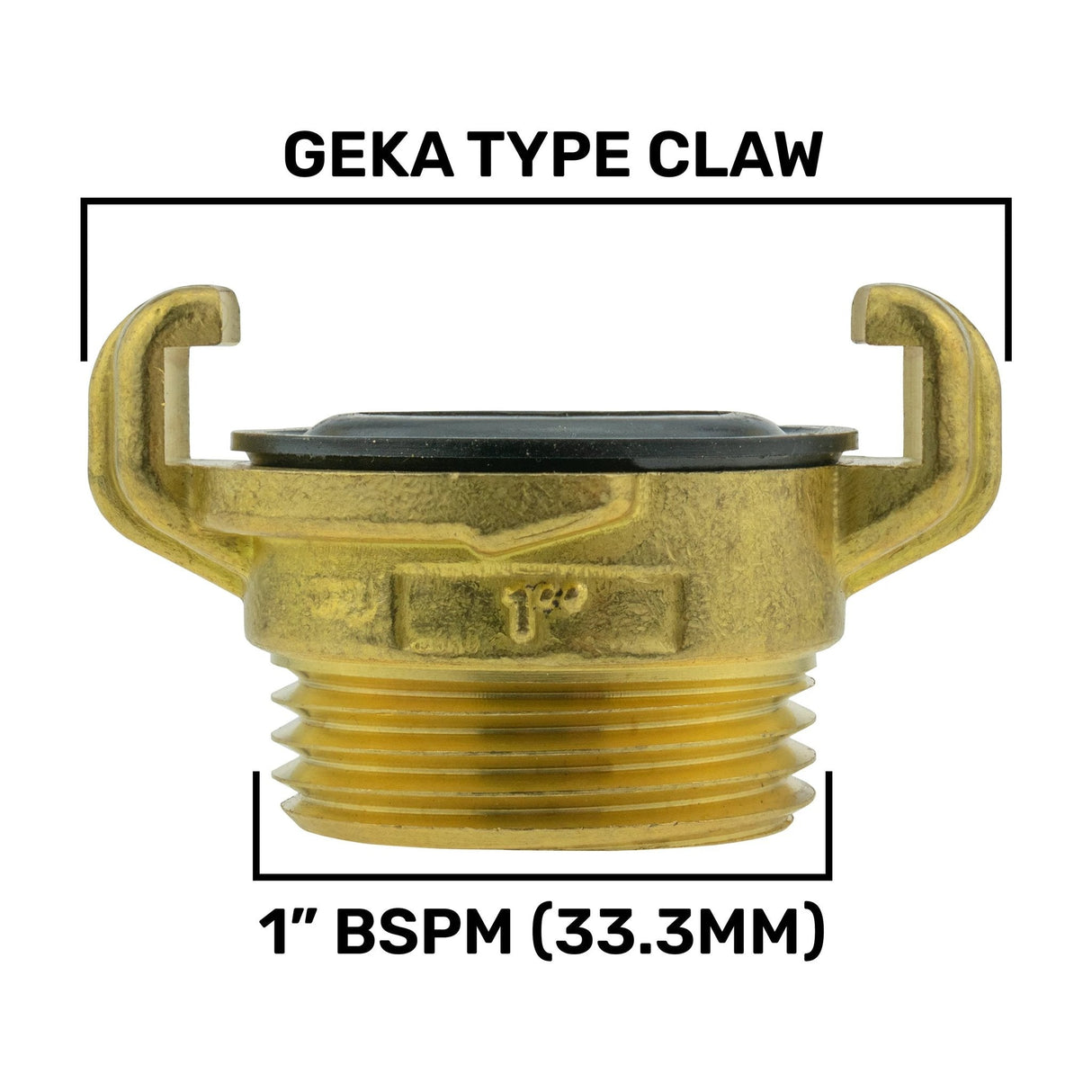 IBC 2” S60X6 Cap with Geka Type Fittings 25mm Barb Swivel Elbow - Armstrong Cheshire