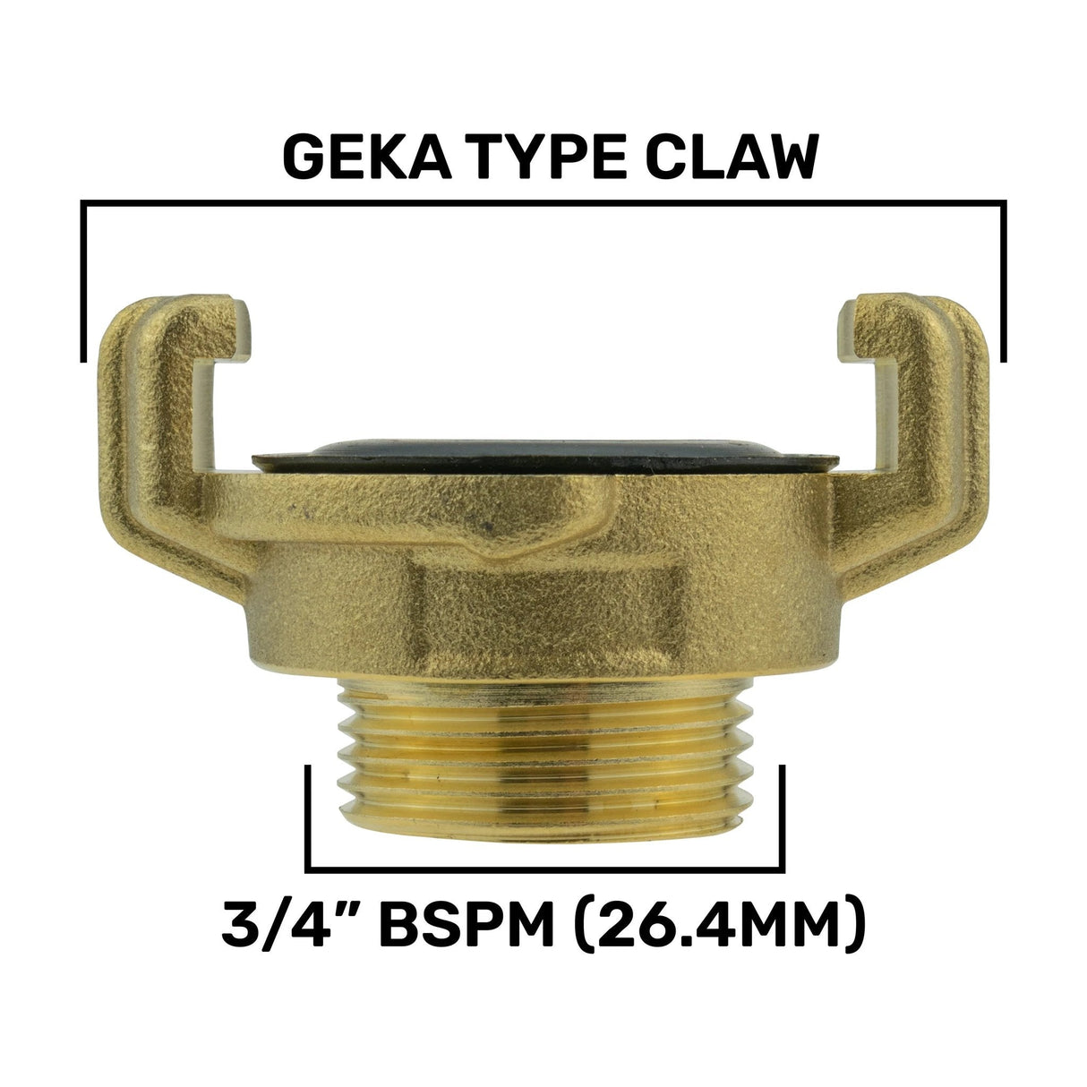 IBC 2” S60X6 Cap with Geka Type Fittings 25mm Swivel Barb - Armstrong Cheshire