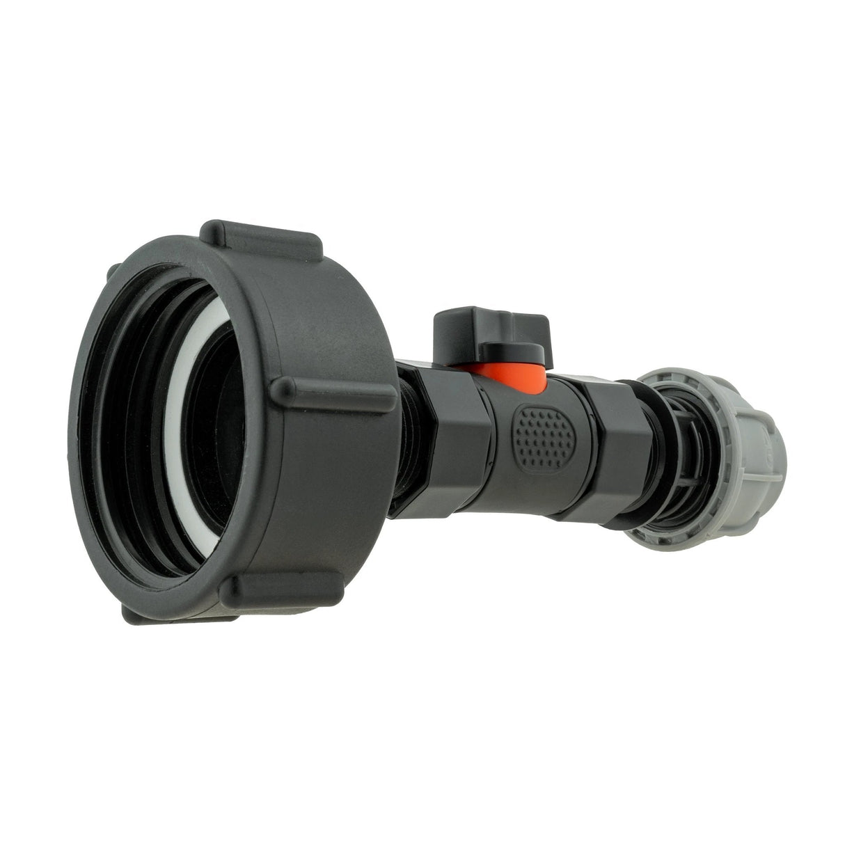 IBC 2” S60X6 Cap with In-Line BSPF Valve and MDPE Straight 20mm - Armstrong Cheshire