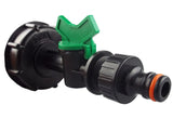 IBC 2” S60X6 Cap with In-Line Valve and Male Quick Connector - Armstrong Cheshire