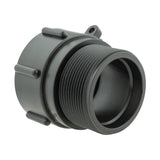IBC 2” S60X6 Cap with Large Plastic Valve, 2” BSP Elbow and 50mm Barb Straight - Armstrong Cheshire