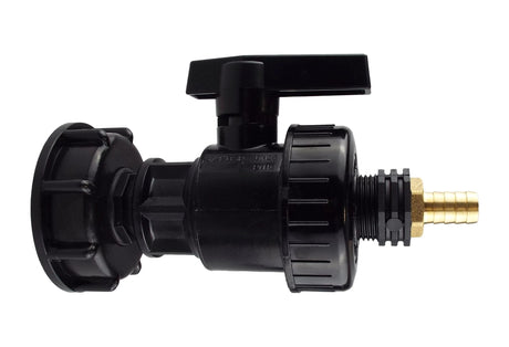 IBC 2” S60X6 Cap with Large Plastic Valve and 13mm Brass Barb - Armstrong Cheshire