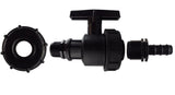IBC 2” S60X6 Cap with Large Plastic Valve and 16mm Barbed Straight - Armstrong Cheshire