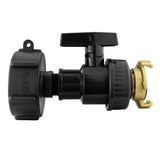 IBC 2” S60X6 Cap with Large Plastic Valve and Geka Type Fitting - Armstrong Cheshire
