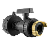IBC 2” S60X6 Cap with Large Plastic Valve and Geka Type Fitting - Armstrong Cheshire