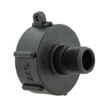 IBC 2” S60X6 Cap with Large Plastic Valve and Geka Type Fitting - Armstrong Cheshire