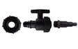 IBC 2” S60X6 Cap with Large Plastic Valve and Pond Connector 13/20/25mm Barb - Armstrong Cheshire