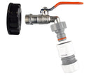 IBC 2” S60X6 Cap with Lever Tap and Max Flo Hose Connectors Set - Armstrong Cheshire