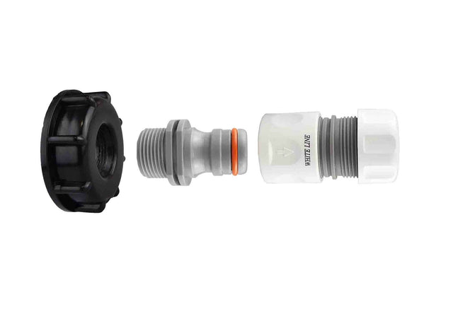 IBC 2” S60X6 Cap with Max Flo Hose Connectors Set - Armstrong Cheshire