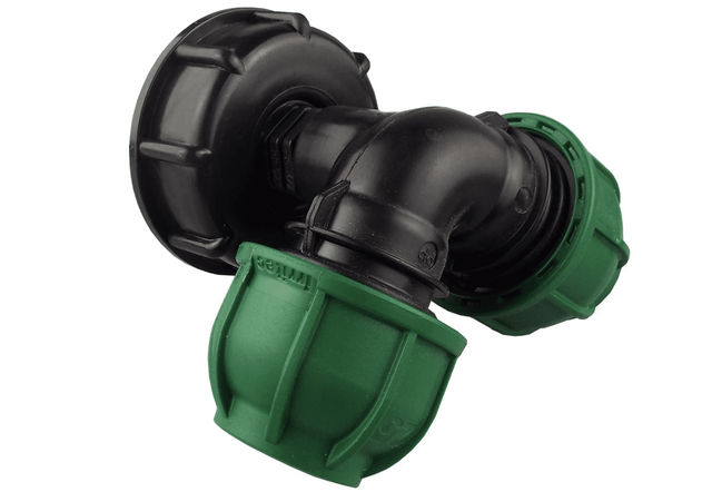 IBC 2” S60X6 Cap with MDPE Elbow Tee 25mm - Armstrong Cheshire