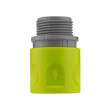 IBC 2” S60X6 Cap with Threaded Hose Fitting, Double Male and Hose Connector Lime - Armstrong Cheshire