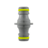 IBC 2” S60X6 Cap with Threaded Hose Fitting, Double Male and Hose Connector Lime - Armstrong Cheshire