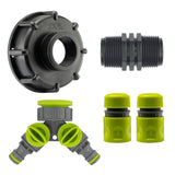 IBC 2” S60X6 Cap with Two Way Valved Splitter and Hose Connector - Armstrong Cheshire