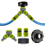 IBC 2” S60X6 Cap with Two Way Valved Splitter and Hose Connector - Armstrong Cheshire