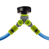 IBC 2” S60X6 Cap with Two Way Valved Splitter and Hose Connector - Armstrong Cheshire