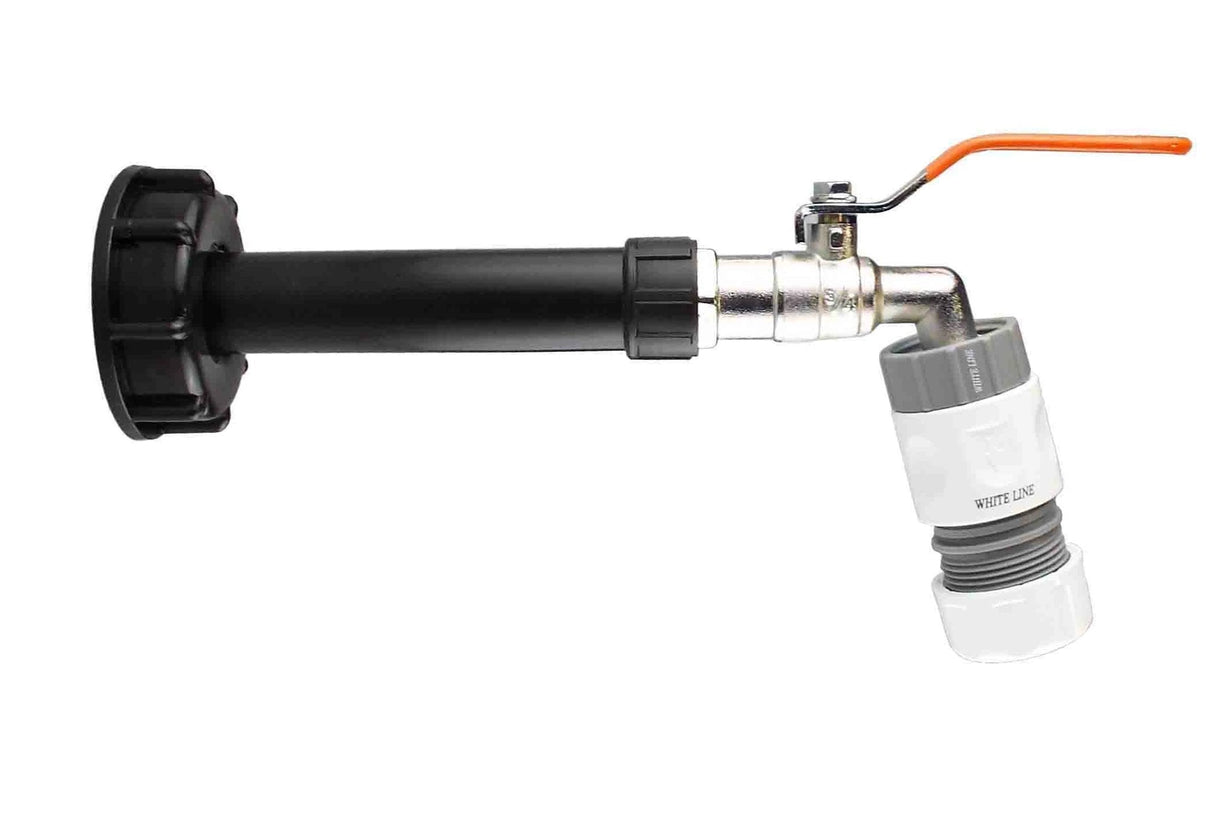 IBC 2” S60X6 Cap with Water Filter, Lever Tap and Max Flo Hose Connectors Set - Armstrong Cheshire