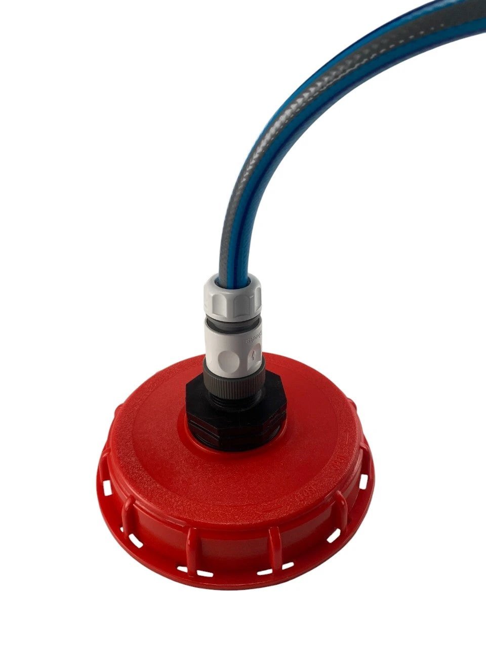 IBC 6-inch Cap Kit with ½” Hose Pipe Connector (White) - Armstrong Cheshire