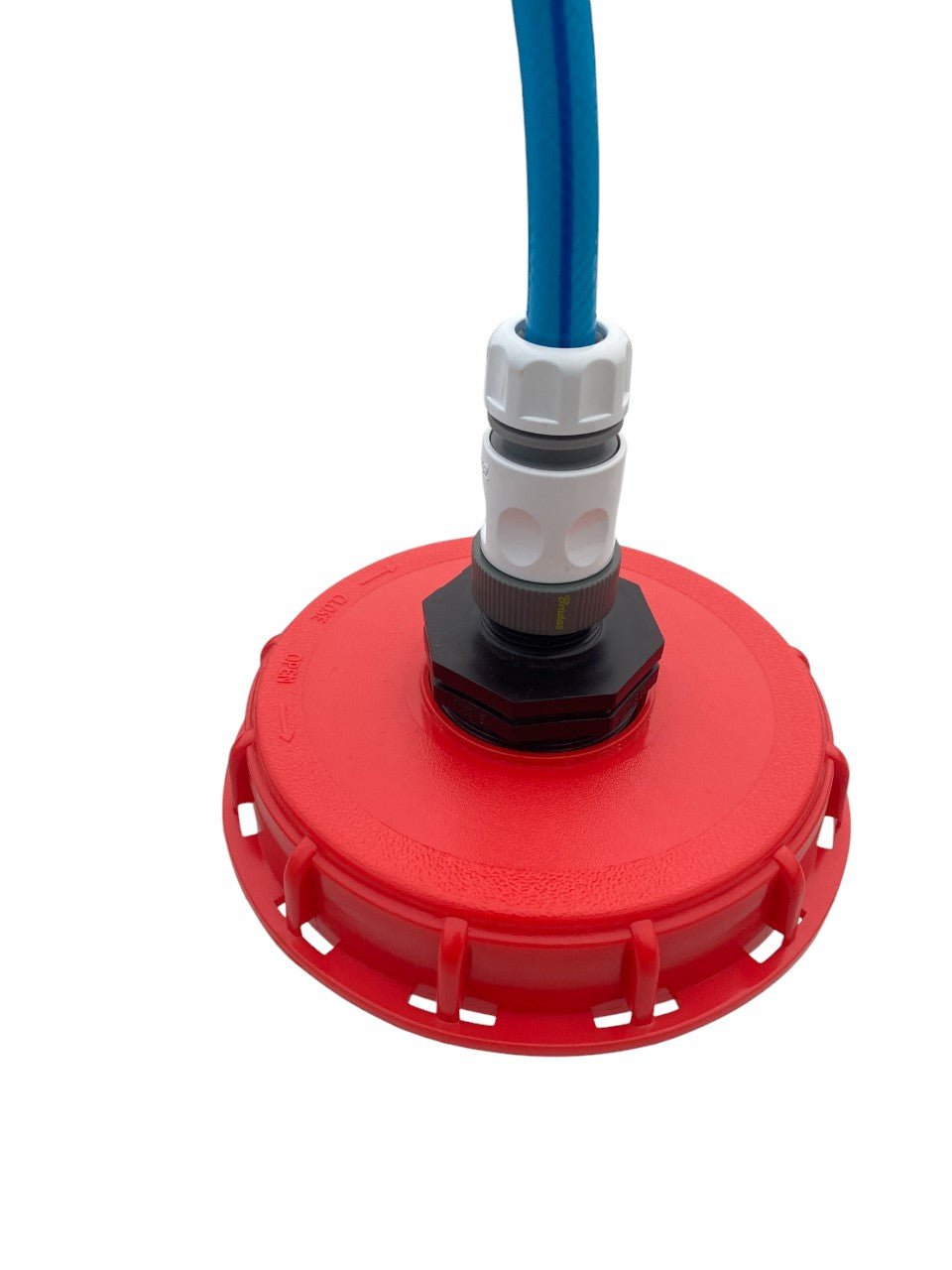 IBC 6-inch Cap Kit with ½” Hose Pipe Connector (White) - Armstrong Cheshire