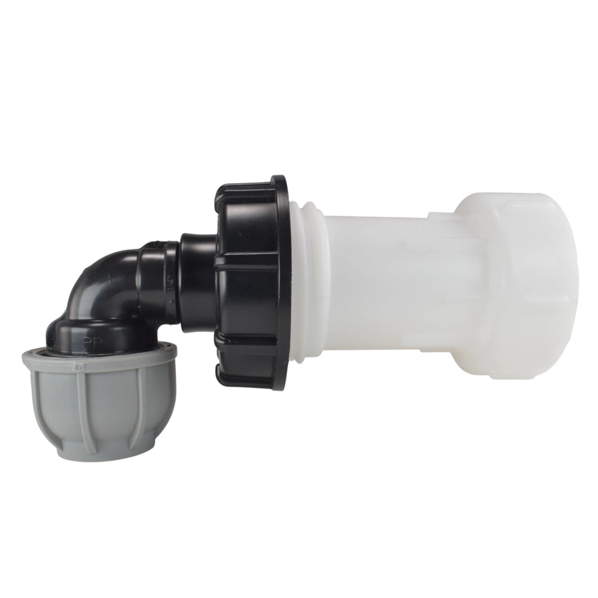 IBC Extender with 2” S60X6 Cap and 20mm MDPE Elbow - Armstrong Cheshire
