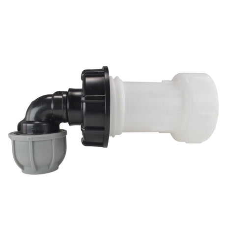IBC Extender with 2” S60X6 Cap and 25mm MDPE Elbow - Armstrong Cheshire