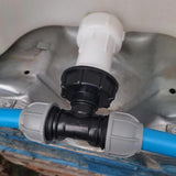IBC Extender with 2” S60X6 Cap and 25mm MDPE Tee - Armstrong Cheshire