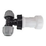 IBC Extender with 2” S60X6 Cap and 32mm MDPE Tee - Armstrong Cheshire