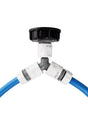 IBC 2” S60X6 Cap with ¾” BSP Threaded Hose Connector, Three Way and Hose Connectors