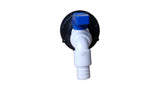 IBC 2” S60X6 Cap with White Blue Plastic Tap