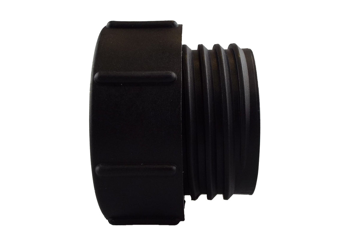 IBC 2” BSPF – S60X6 Cap with S60X6 – ½” BSPF Cap and Brass Bib Tap 1/2” Barb