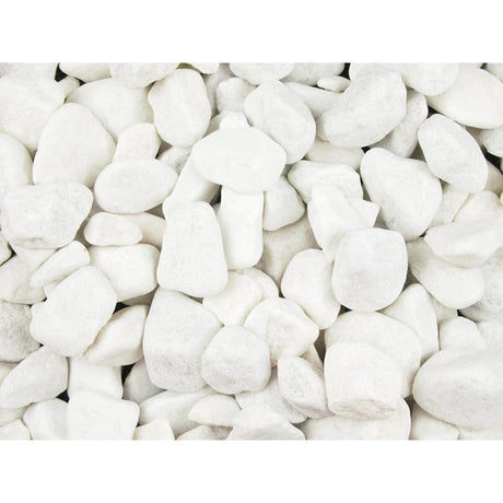 Ice White Pebbles 20-40mm 20kg Bag Pallet of 49 - Armstrong Cheshire